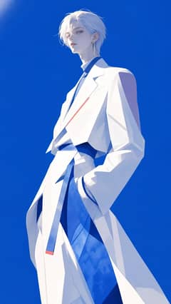 高端日系时尚杂志封面插画