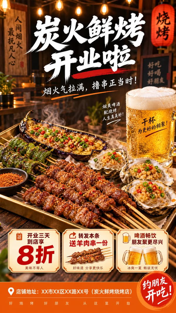 Vertical Commercial Food Poster