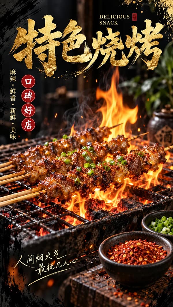 Charcoal-Grilled Skewers