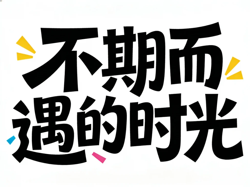 字体设计：不期而遇的时光