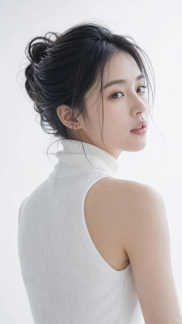 High-End Cool Studio Portrait of a Woman