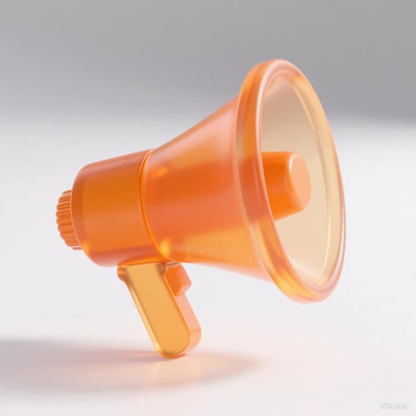 Orange Megaphone