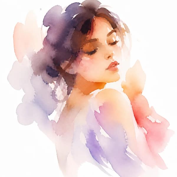 Abstract watercolor wash
