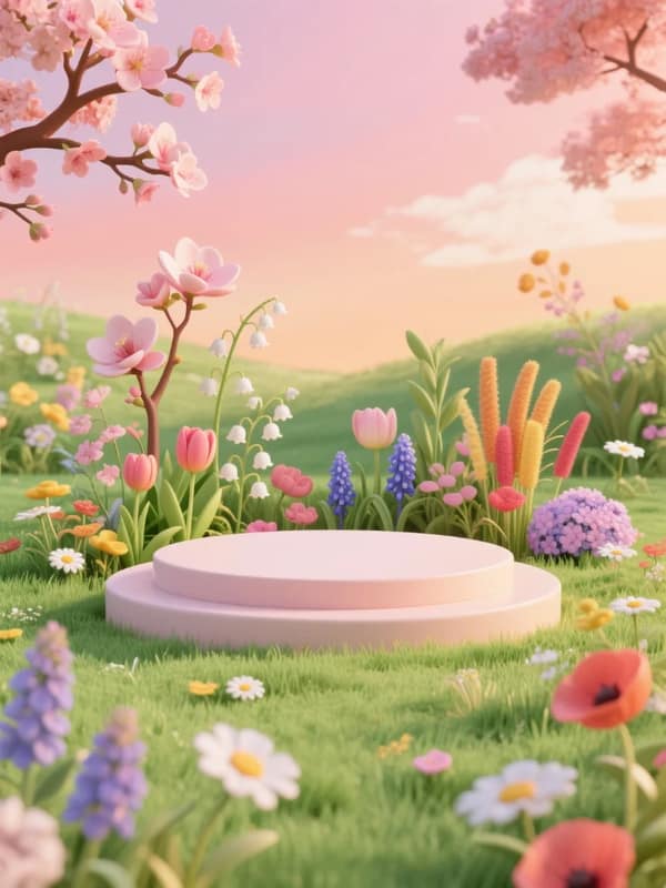 Spring E-commerce Poster Background