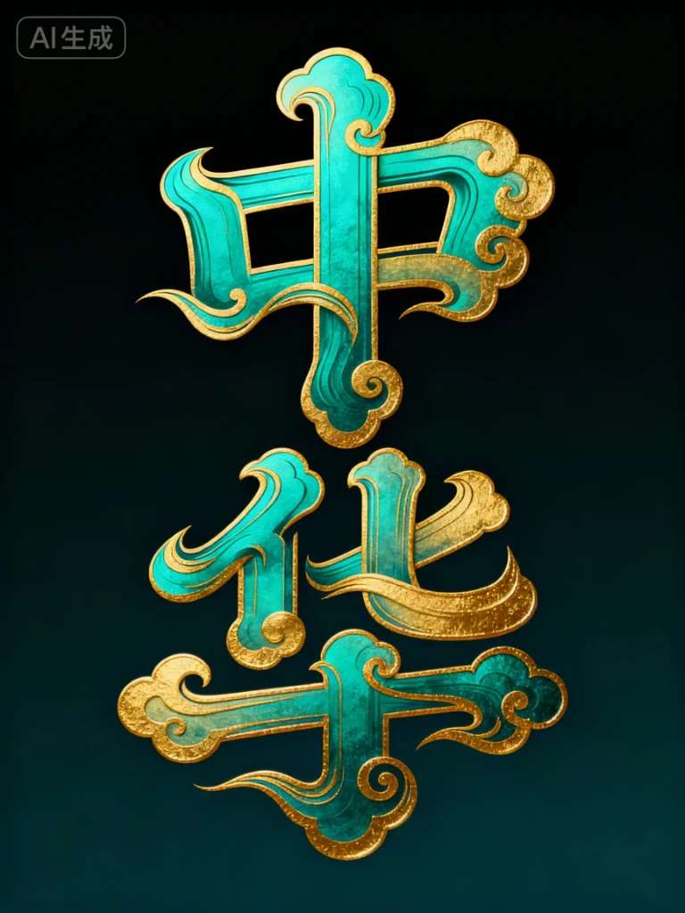 云纹字-中华