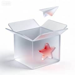 3d磨砂图标-收藏