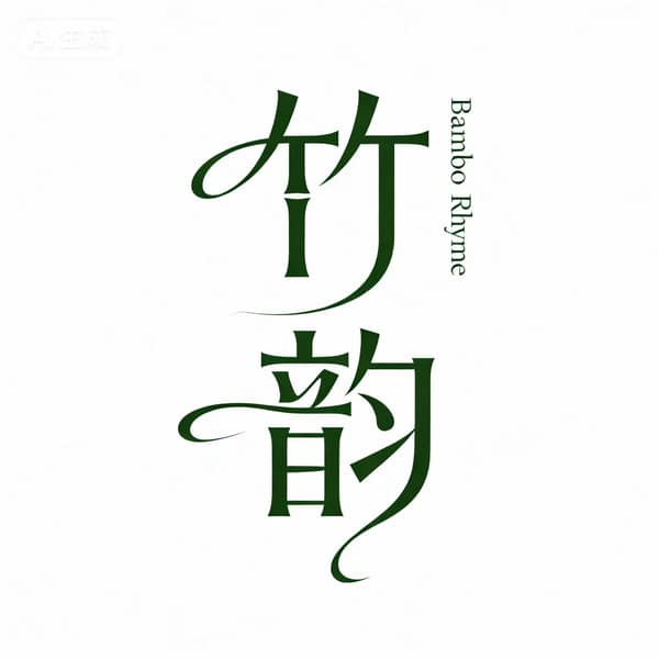 Artistic Bamboo Rhythm Typography