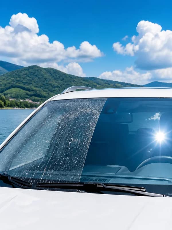 Car Detailing Glass Effect Comparison